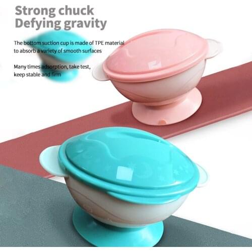 Children Dishes Set Sucker Baby Food Feeding Tableware Plate Suction Baby Eating Bowl Spoon Kids Assist Training Learning Bowl