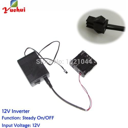 NEW DC-12V 30Meters Party Decorative EL inverter/EL Driver/EL converter for 30M EL wire and EL strip powered by 8-AA batteries