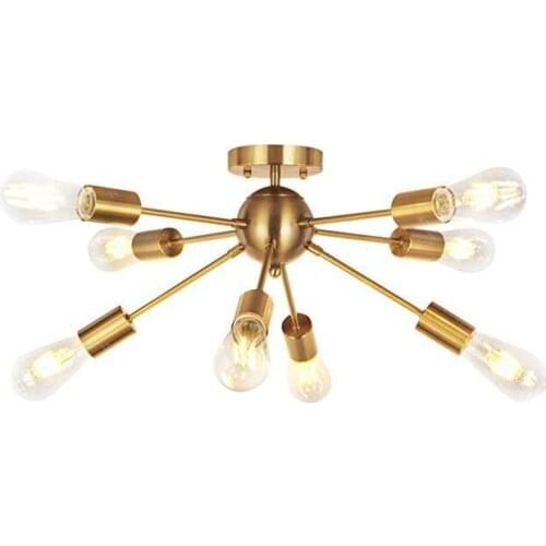 Loft industrial satellite light absorb dome light wind restoring ancient ways ebay branch type, wrought iron lamp