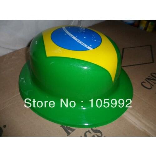 Brazilian flag hat party supplies cap Football match cheer hat 50pcs/lot