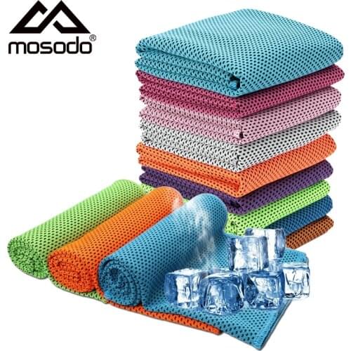 Mosodo Sport Cooling Towel Microfiber Instant Cool Ice Face Towels for Gym Swimming Yoga Running 30x100cm Quick-dry Sweat Towels