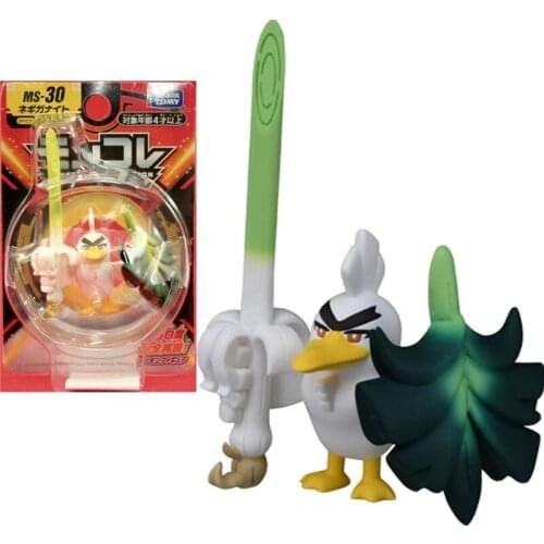 Takara Tomy Tomica Pokemon Pocket Monsters Moncolle MS-30 Sirfetch'd 3-5cm Mini Resin Anime Figure Toys For Children