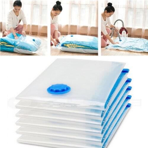 Air-Pumping Vacuum Compression Blanket Storage Bag PET High-Quality Bags Luggage Store Clothes Quilts Wardrobe To Save Space