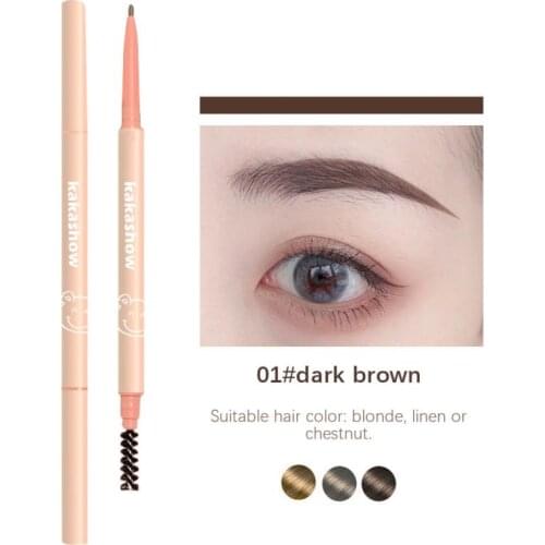 1PC Ultra Fine Eyebrow Pencil Precise Brow Definer Waterproof Sweatproof Long Lasting No Smudge Dark Brown Eyebrow Makeup TSLM1