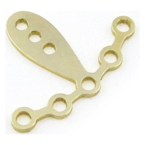 Brass earring charm Brass ball setting Earring pendant 23x16.7x1mm Brass findings -10pcs R1459