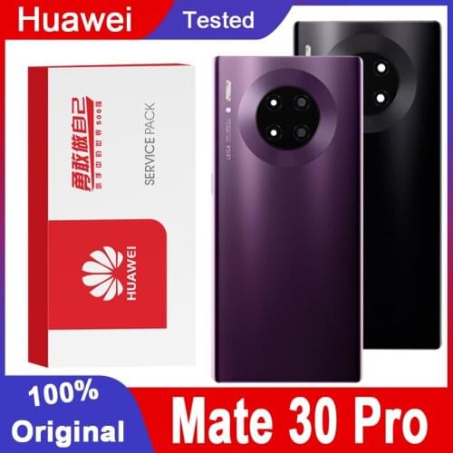 100% Original Back Housing Replacement for Huawei Mate 30 Pro Back Cover Battery adhesive Sticker Back Housing Repair Parts