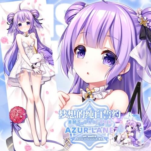 Anime Game Azur Lane HMS Unicorn Lovely Dakimakura Hugging Body Pillow Case Otaku Male Pillow Cushion Cover Gifts SM