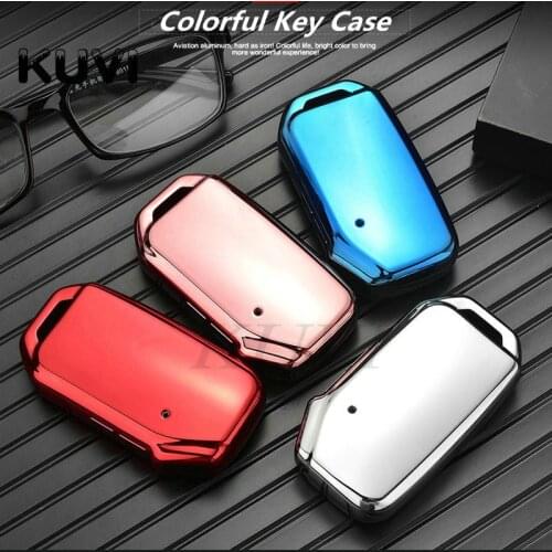 Full Cover Soft TPU Remote Car Key Case KeyChain For KIA Sportage R GT Stinger GT Sorento Cerato Forte2018 2019 Key Shell Holder