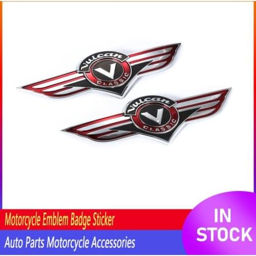 For Kawasaki Vulcan Classic Motorcycle Emblem Badge Decals 3D Fuel Gas Tank Sticker Auto Parts Motorcycle Accessories