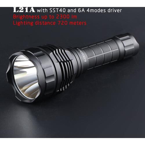 Convoy L21A with Luminus SST40 Led Flashlight 21700 Most Powerful Linterna Hunting Camping Light Portable Lighting 2300lm Torch
