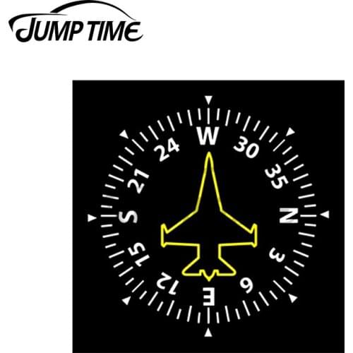 JumpTime 13 x 13cm For Jet Fighter Pilot Waterproof Decoration Car Stickers Cartoon Motorcycle VAN Windows Decal