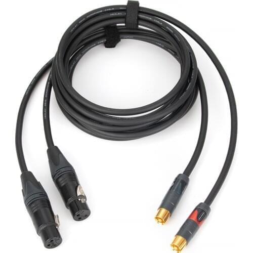 Hifi RCA to XLR Cable High Quality OFC RCA Male to XLR Female Cable,Handmade mogami 2549 with neutrik plug