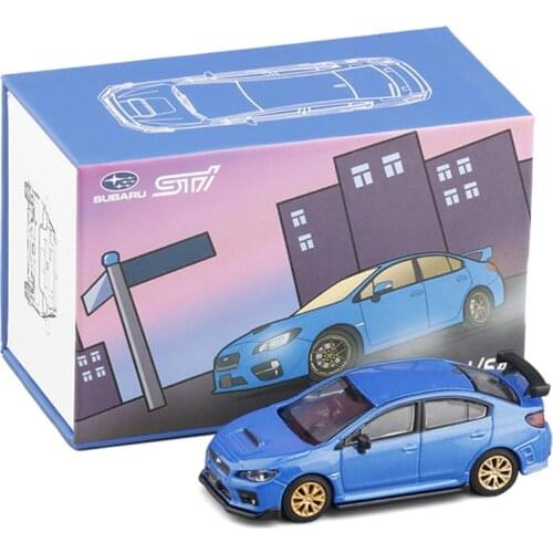 1/64 Collection Edition Subaru impreza WRX STI Alloy Car Model Diecast Metal Toy Car Model Simulation With Retail box Decoration