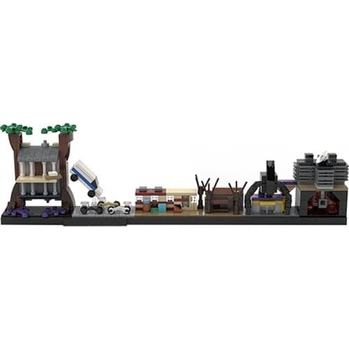 MOC Interstellar Serie Stranger Thing Skyline Architecture Building Block Model Educational Childrens Toy Brick Collection Gift