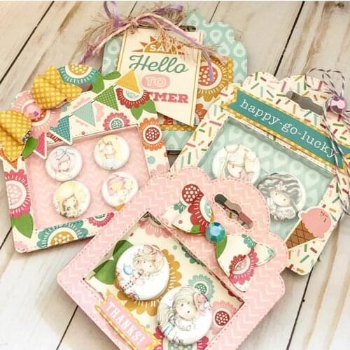 KSCRAFT Chocolate Box Tag Metal Cutting Dies Stencils for DIY Scrapbooking/photo album Decorative Embossing Paper Card