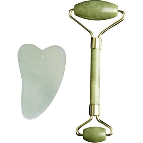 Facial Massage Roller Double Head Facial Massage Roller Jade Face Slimming Body Head Neck Nature Device Dropshipping