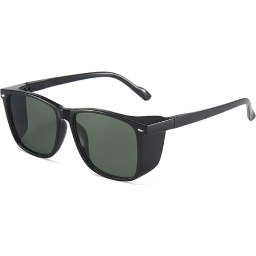 2021 New Style Men Trendy Punk Square Frame Sunglasses Women Goggles Classic Wide-Rim Fashion Eyeglasses Female