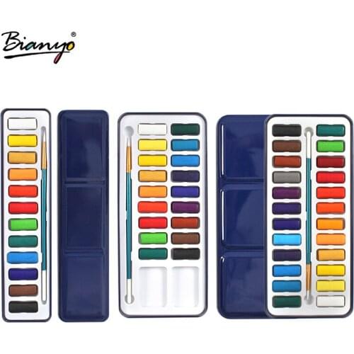 12/18/24Color trave Watercolor Paint Set Glitter For Artists School Stationery Graffiti Tool Solid Pigment Art Supplies Students