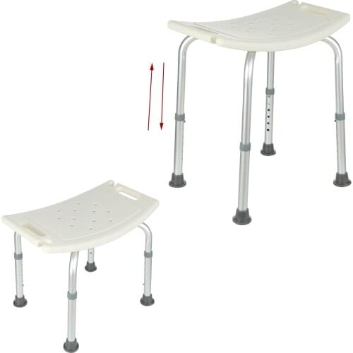Shower Seats Non-slip Bath Chair Elderly Height Adjustable Elderly Bath Tub Shower Bench Toilet Stool Seat Safe Bathroom Stools