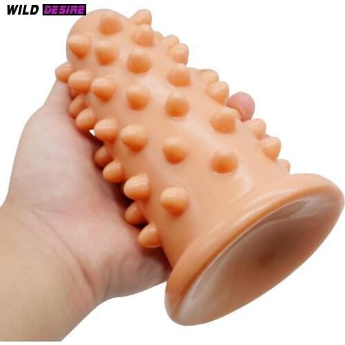 New Arrival Flesh Anal Plug With Spike Dotted For Women Gay Men Sex Tools Butt Plug Male Masturbator Intimate Sex Toys love
