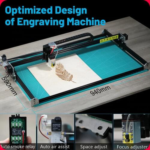 NEJE Master 2S Max 30W 80W CNC Laser Engraving Cutting Machine Lightburn,laserGRBL App Control Off-line Cutter Laser Engraving