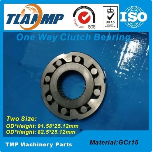 One Way Clutch Bearing for Glue Roll (Two Size-OD*Height: 91.58*25.12mm ,82.65*14.2mm) One Way Bearing