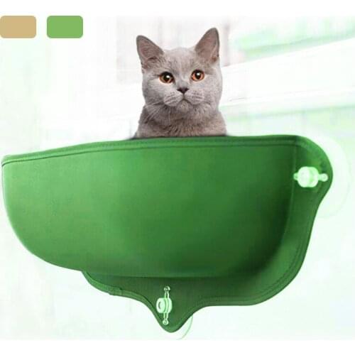 Window Cat Hammock Bed Upgrade Cats Pod Lounger Suction Cups Warm Bed For Pet Cat Rest House Soft Ferret Cage For Small Cat