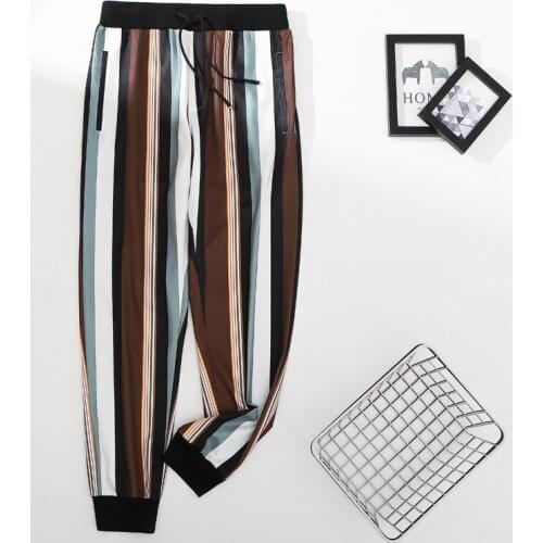Autumn Casual Pants England Style Print Pants pantalones Men Clothing Beam Feet Hip Hop Trousers Joggers Vintage Loose Pants