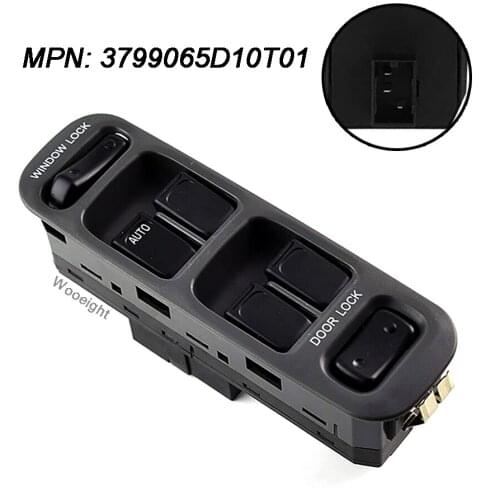 Wooeight 3799065D10T01 Car Front Left LHD Driver Window Switch fit for Chevy Tracker Suzuki Grand Vitara XL-7 Vitara Baleno 2006