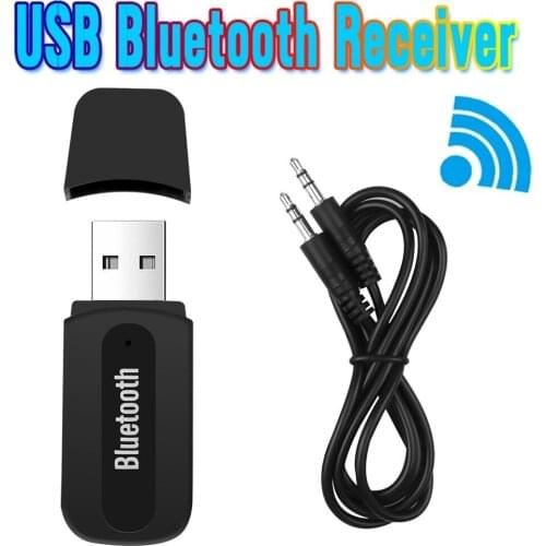 Bluetooth Receiver 5.0 AUX Adapter Dongle Audio Wireless Adapter For Car PC Headphones Mic 3.5MM Jack Receptor with Audio Cable