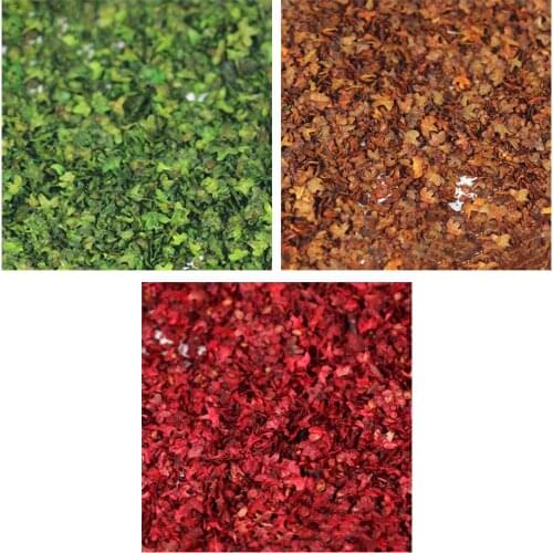 Realistic 40g DIY Miniature Leaves Static Model Railway Fairy Garden Landscape Building Kit Diorama Layout Scenery