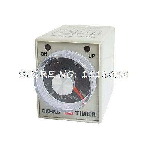 AC 220V 0-10 Sec 10 Seconds Delay Timer Timing Relay AH3-2 w 8 Pin