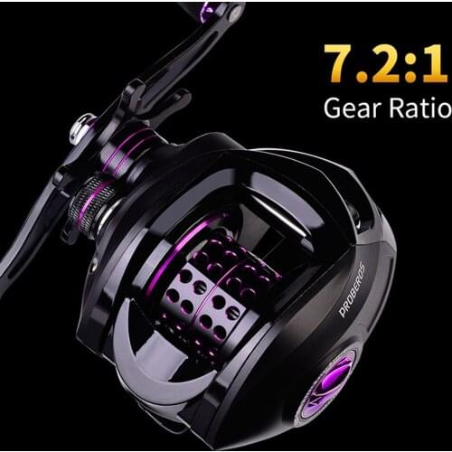 Fishing Reel 7.2:1 High Speed Ultralight Baitcasting Reel Metal Spool Bait Casting Reel 12 Magnetic Brake 10KG Max Drag