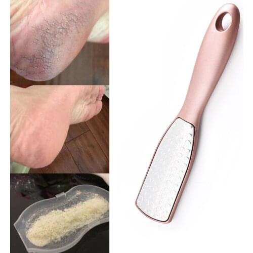 1Pcs Double-Face Stainless Steel Wear-Resisting Callus Remover Foot File Scraper Foot File Remove Dead Skin Foot Care Tool