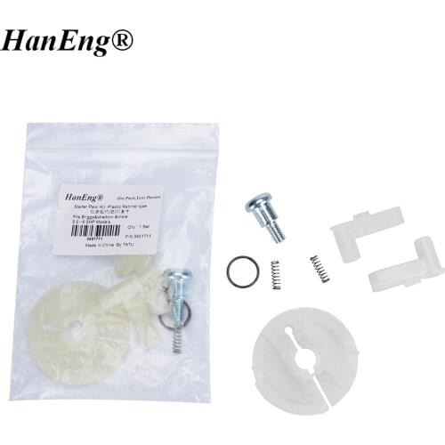 RECOIL STARTER REBUILD PAWL KIT FOR BRIGGS&STRATTON 5.0HP 6HP PULL START FIX FRICTION PLATE PAWLS SCREW SPRING RING RETAINER