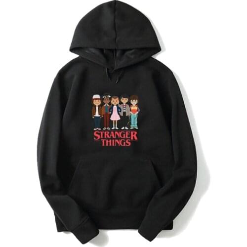 Stranger Things Print Hooded Hoodie for Boys Girls Tops Fashion Hoodies Sweatshirt Pullover Hooded Sportswear Tops for Children
