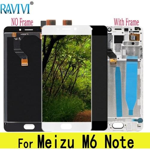 5.5" LCD For MEIZU M6 Note LCD Display Touch Screen Digitizer Assembly Replacement with Frame For MEIZU M6Note