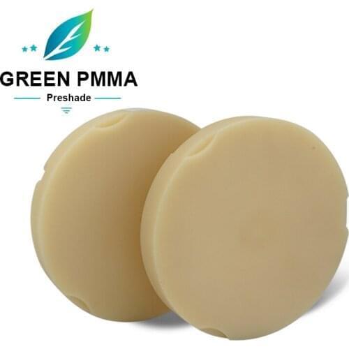 ZZ9514mm zirkonzahn multilayer pmma block,preshade multilayer 2pcs A1 to D4 free selection