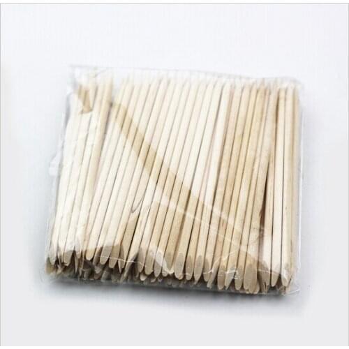 1pack Nail Art Orange Wood Stick Cuticle Pusher Remover Nail Art Tool