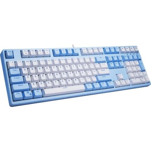 108/87 Mechanical Gaming Keyboard For Gamer LED Backlight Keyboard USB Wired Keyboard For PC/Laptop EN/RU Keyboard PBT Keycaps