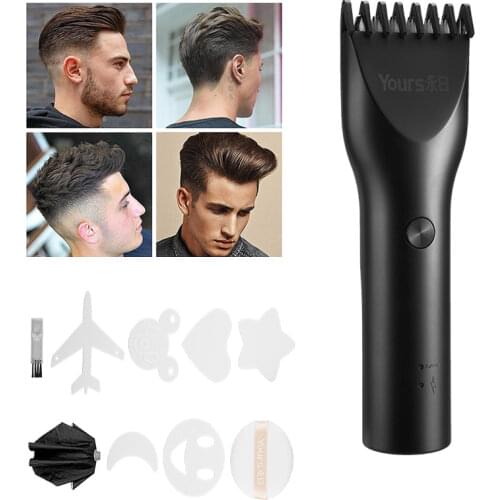 2021 Hair Trimmer Clipper Rechargeable Electric Finish Cutting Machine Men Strong Power Nano Ceramic Cutter Head Hair Clipper