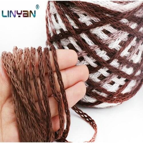 300g Dyeing of wool coarse yarn palillos de tejer Hollow thread scarf thread knitting Hollow Yarn Mixed color gradient zl35