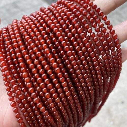 4mm Natural Stone Black Agate Matte Frost Onyx Unakite Yellow Jade Azurite Lapis Lazuli Red Jasper Carnelian Fluorite Rhodonite