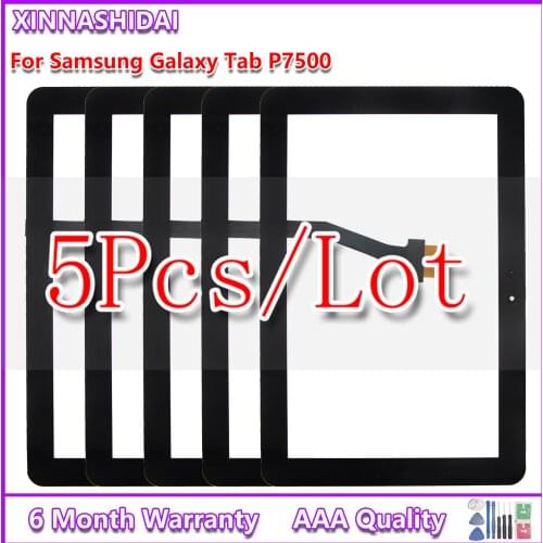 5pcs New P7500 TouchScreen For Samsung Galaxy Tab 10.1" P7500 P7510 Touch Screen Panel Digitizer Sensor Lcd Front Glass Lens