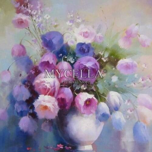 5D DIY Diamond Painting Cross Stitch Flowers Rose Needlework Full Round Rhinestone Mosaic Diamond Embroidery Home Decor Crafts