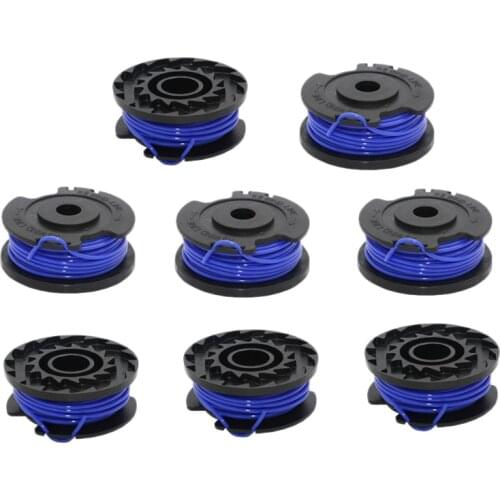 8PCS Single Line Trimmer Grass Mower Trimmer Replacement Spool Line for GREENWORKS Mower Accessories Size 0.065 inch