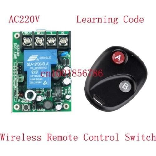 AC85V-280V 220V 110V 3000W Wide Voltage input Full RF Wireless Remote Control Switch Receiver Transmitter Big wiring terminal