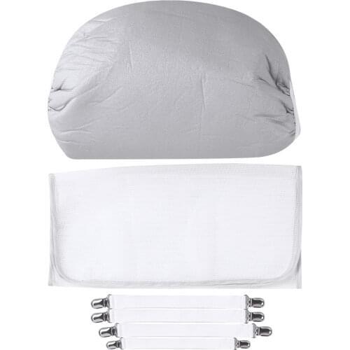 Household Staining Ironing Board Cover Sets Non Slip Resist Scorching Steaming Pad with Fastener Tapes Protect Scorch Mesh Cloth