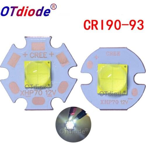 Cree XHP70.2 XHP70B 12V6V High CRI90-93 30W Neutral White 5000K diode flashlight 4292LM strong lamp motorcycle light car bulbs