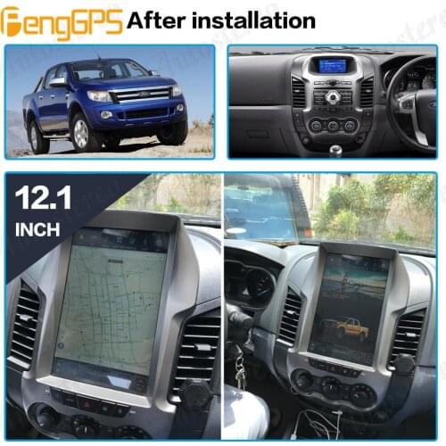 For Ford Ranger/Ford F250 2011+ Tesla Stijl Android 9 Auto Gps Navigatie Head Unit Multimedia Speler Radio tape Recorder PX6 4Gb